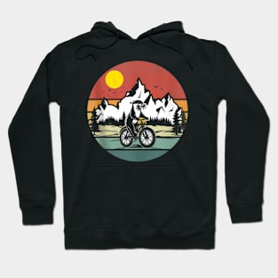 Otter Riding Bicycle Mountain Biking Otter Biker Hoodie